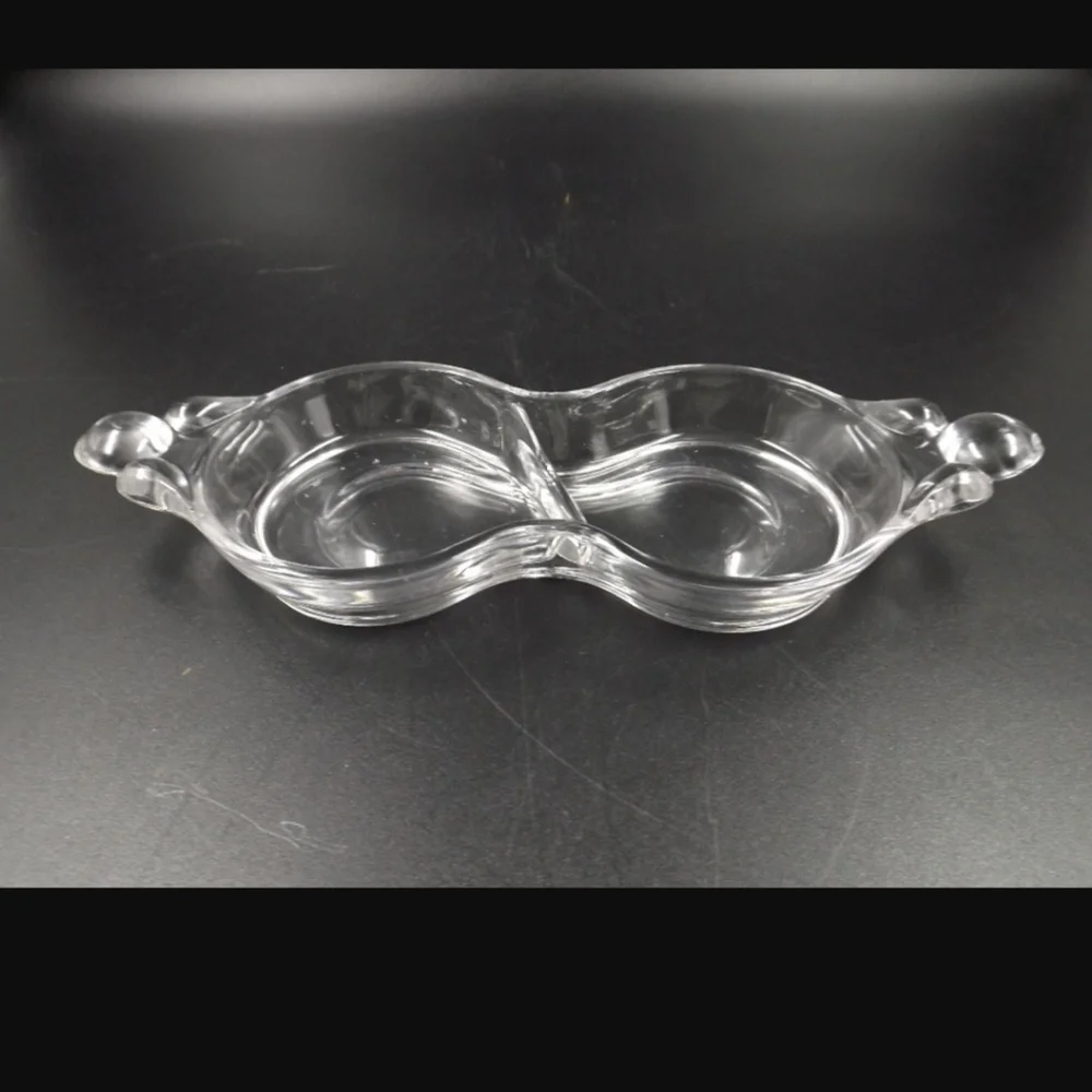 DUNCAN & MILLER Vintage Canterbury 3 piece Crystal Sugar, Creamer & Divided Tray